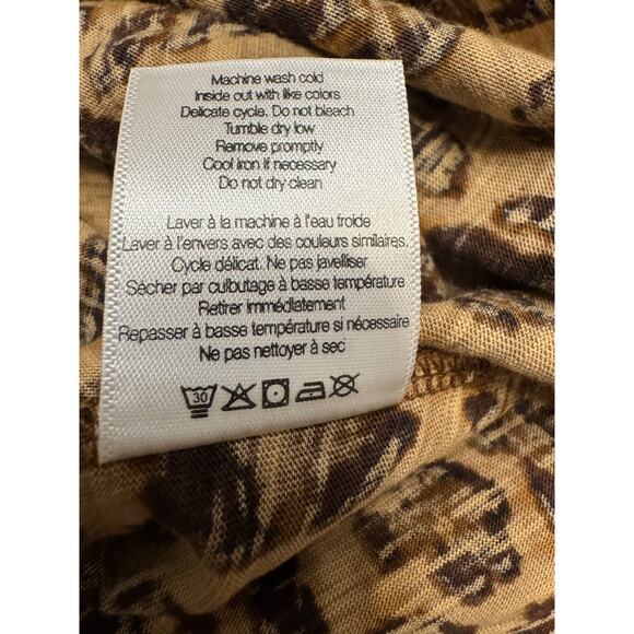 Veronica Beard Jeans Porter Tee Leopard Print Top New With Tags XS - Picture 5 of 8